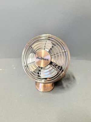 Ventilador de cobre ajustable USB Mini Heritage de escritorio HOLMES 4" HNF0466 H Foto 1 de 3