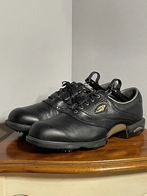 FootJoy DryJoys Mens Size 11.5M Black Leather Golf Shoes - Image 1 of 4