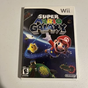Super Mario Galaxy (Nintendo Wii, 2007) Case, Manual, Inserts - Picture 1 of 3