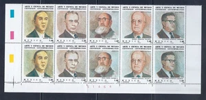 MEXIKO "WISSENSCHAFTLER" SC#1293-97 B10 postfrisch CV+ (A502) - Bild 1 von 1