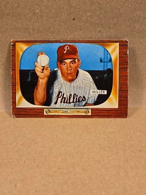 1955 Bowman Baseball No110 Bob Miller Pitcher Philadelphia Phillies очень хорошее состояние лейтенант складка - Изображение 1 из 4