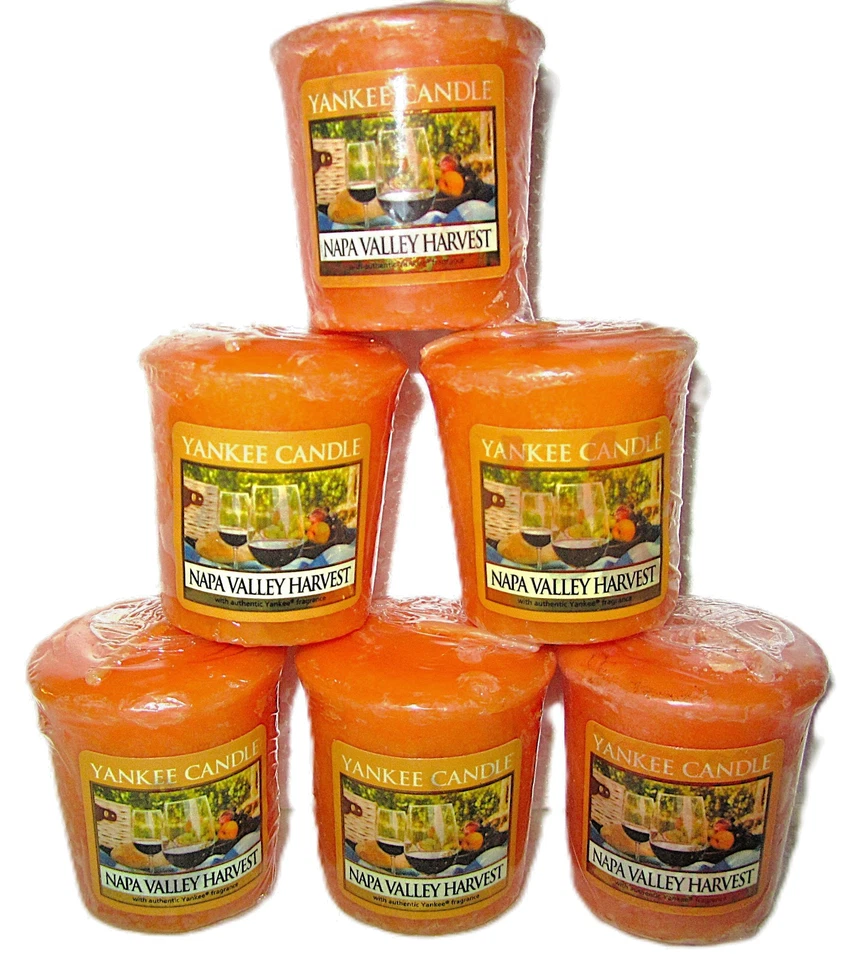 Lot of 6 Yankee Candle "NAPA VALLEY HARVEST" Fruit ~ Sampler Votives ~RARE ~ NEW - Image 1 of 1