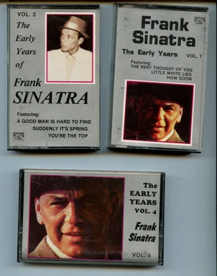 Frank Sinatra the Early Years Vols 1, 3-4 Cassette Tapes Popular Music Big Band - Image 1 of 2