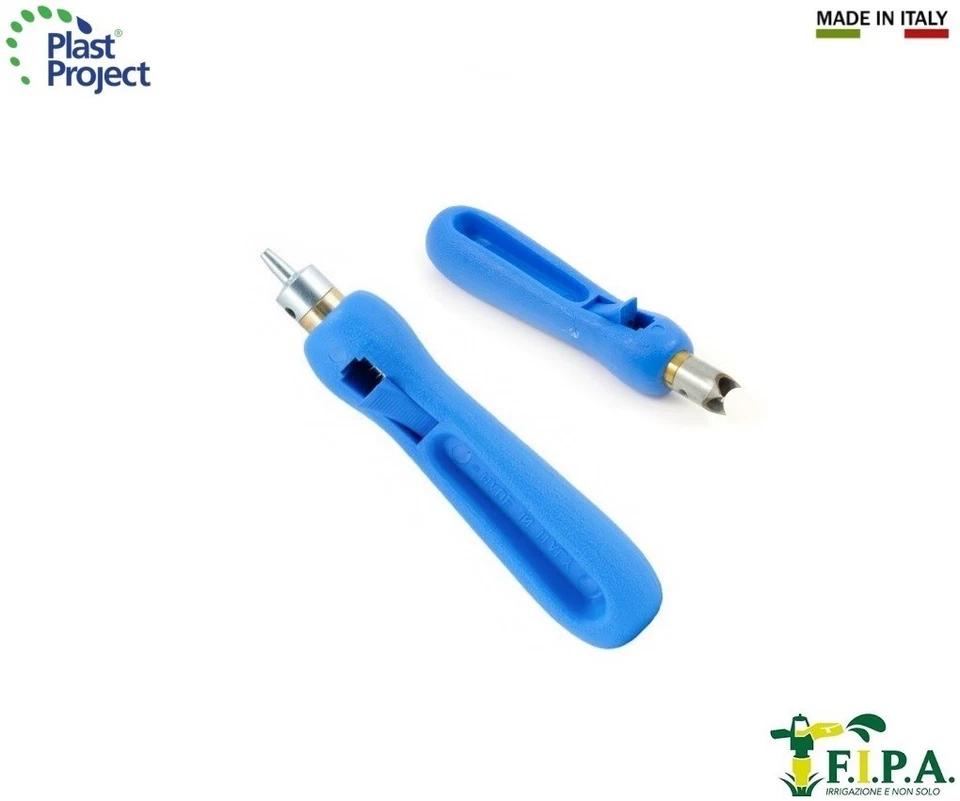 PLAST PROJECT Fustella punzonatrice fora tubi crea buchi tubo polietilene PN4 PN6 Varie misure