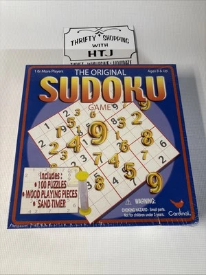 Cardinal Industries 2005 The Original Sudoku Family Fun Game 100 Puzzles Sealed - Image 1 of 4