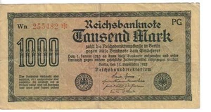 GERMANY, 1000  MARK, 1922 - Picture 1 of 1