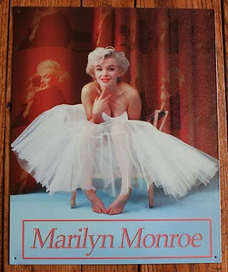 New Marilyn Monroe Tin Sign White Dress Movie Star Decor Wall Media room picture - Picture 1 of 1