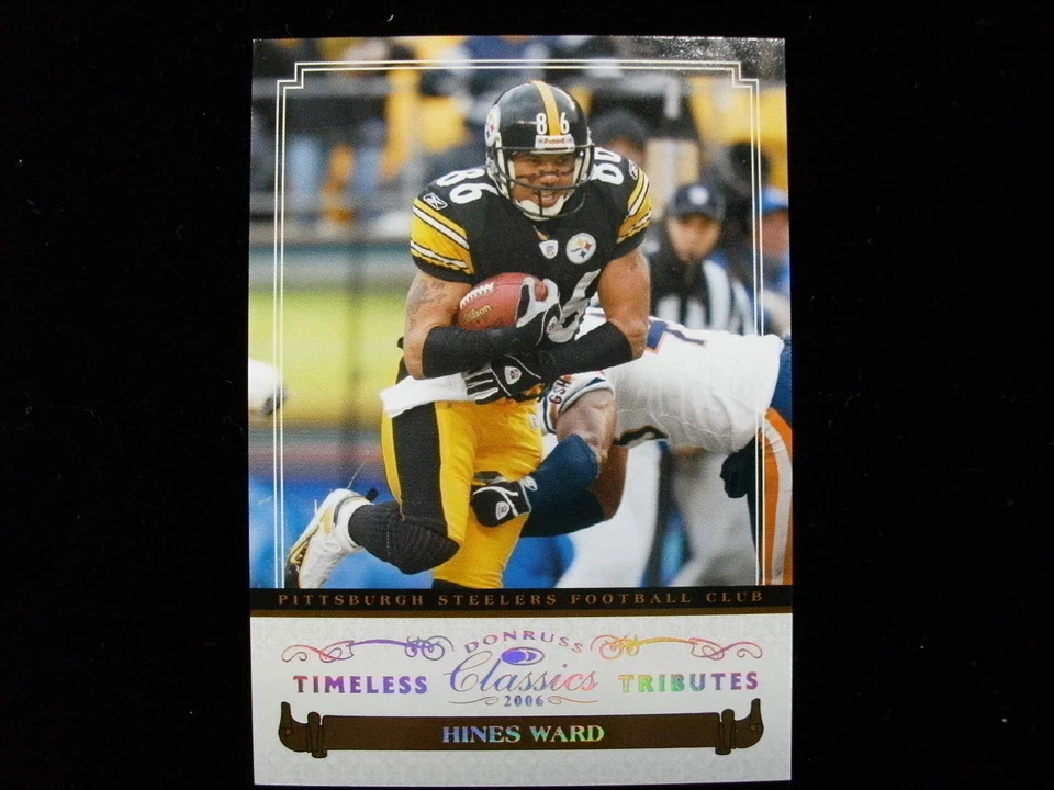 2006 Donruss Classics Hiines Ward  timeless tributes  Steelers  #ed 49 of 100 - Image 1 of 1