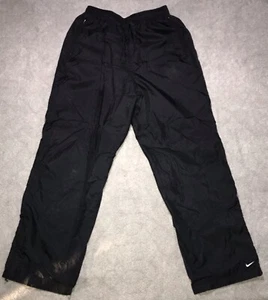 Vintage Nike Damen schwarz Ankle Zip Nylon 90’s Trainingshose gefüttert Medium 8-10 - Bild 1 von 15