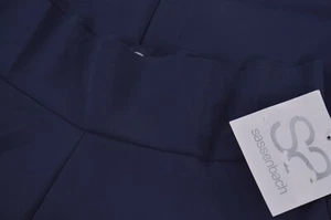 Sassenbach NWT Stretchy Knee Length Skirt Size 34 US 2 in Solid Navy Blue - Picture 1 of 6