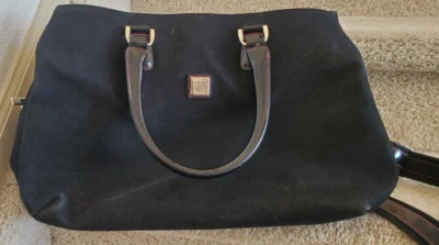 DVF Diane Von Furstenberg Canvas Business Case 18" Black with Removable Strap - Image 1 of 4