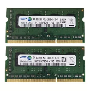 Samsung 2x8GB 1RX8 PC3L-12800S DDR3 1600 MHz 1,35 V SODIMM RAM Laptop-Speicher* - Bild 1 von 3