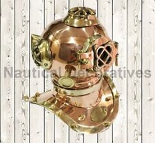 U.S. Navy Mark V Mini Diving Helmet Sea Divers Helmet Solid Brass & Copper