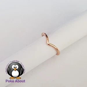 Genuine Pandora Rose Shining Wish Bone Ring 186314 Wishbone Size 52 - Picture 1 of 6