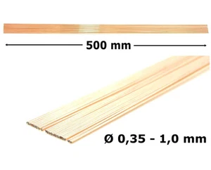 Sommerfeldt: 20 x Eisendraht (Fahrdraht), 0,35 - 1,0 mm, 500 mm (SO 088-092) - Bild 1 von 6