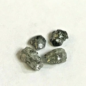 Big Rough Diam 3.36TCW Negro Gris Mezcla Brillante Natural Forma Irregular para Regalo - Imagen 1 de 12