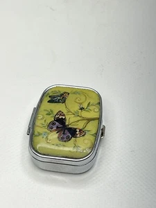 Pastillero de Viaje Mariposa Almacenamiento Secreto Esmalte Abeja Colorido Viaje De Colección - Imagen 1 de 11