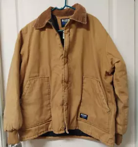 Walls Blizzard Pruf Canvas Quilted Lined Work Jacket-XL Regular Brown - Picture 1 of 13