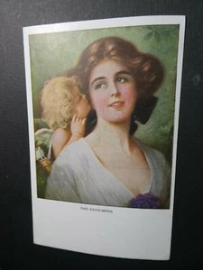 *1014 Das Geheimnis um 1930 Mädchen mit Engel - Bild 1 von 2