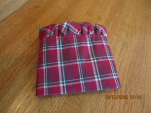 Longaberger Plaid Tidings Tea Basket Liner Christmas nip *shipping included!* - Picture 1 of 6