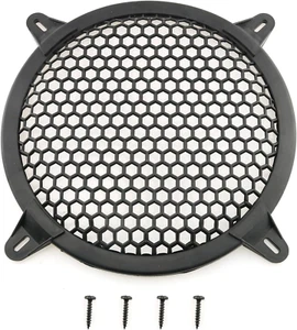 8 Inch Hexagonal Mesh Car Audio Speaker Grille Guard Cover with 4 Screws - Picture 1 of 12