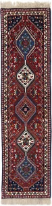 Yalameh Teppich Orient Perser Rug Braunrot Beige Blau Schurwolle Galerie Design - Picture 1 of 1
