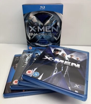 X-Men Quadrilogy Blu-ray Set Marvel 1 2 3 + Wolverine VGC Fast Free Postage - Image 1 of 4