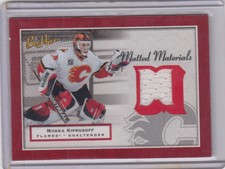 2005-06 Beehive Matted Materials Jersey #MMMK Miikka Kiprusoff      *S5923