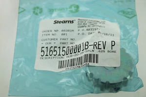 REXNORD STEARNS 51651500001B HUB-2D-PM-SPLN .625 BORE NEW - Picture 1 of 2
