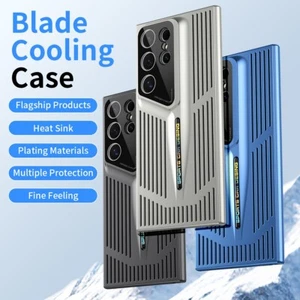 For Samsung S25 Ultra S24 iPhone 16 15 Blade Cooling Case Cool Phone Back Cover - Picture 1 of 29