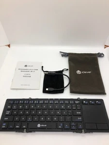 iClever IC-BK08 Bluetooth usb Touchpad Gray-Black Folding Keyboard Japan oki11 - Picture 1 of 6