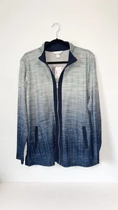 Women’s Christopher And Banks Jacket XL Full Zip Lightweight  Blue NWT Fall - Picture 1 of 14