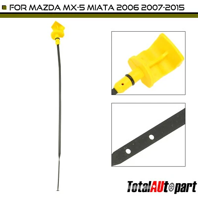 Varilla de medición de aceite de motor amarilla para Mazda MX-5 Miata 2006 2007 2008-2015 L4 2,0 L gas Foto 1 de 4