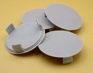 4 x Nabenkappen Felgendeckel 75,0 mm 69,0 mm für Alufelgen Grau AA01 FN - Picture 1 of 6