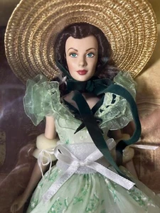 RARE FRANKLIN MINT GONE WITH THE WIND SCARLETT O'HARA VINYL PORTRAIT DOLL NIB - Picture 1 of 10