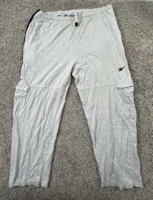 Pantalones deportivos Reebok para hombre grandes grises cargo Foto 1 de 4