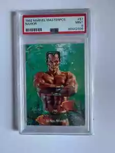 1992 Marvel Masterpieces #57 Namor PSA 9 MINT - Picture 1 of 2