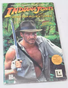 LucasArts Indiana Jones Desktop Adventures PC Game 3.5" Floppy + Sleeve 1996 - Picture 1 of 4