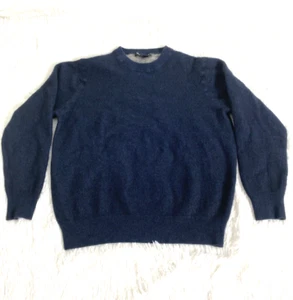 Richard Waithe Sweater 100% Cashmere Kids XL Navy Pullover Long Sleeve - Picture 1 of 10