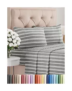 Full Size 4 Piece Sheet Set - Comfy Breathable & Cooling Bed Sheets Set - Hot... - Picture 1 of 7