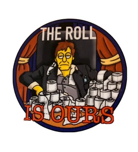 The Roll Is Ours Tony Montana Hard Hat Adhesivo Papel higiénico Funny Essential Worker - Imagen 1 de 2