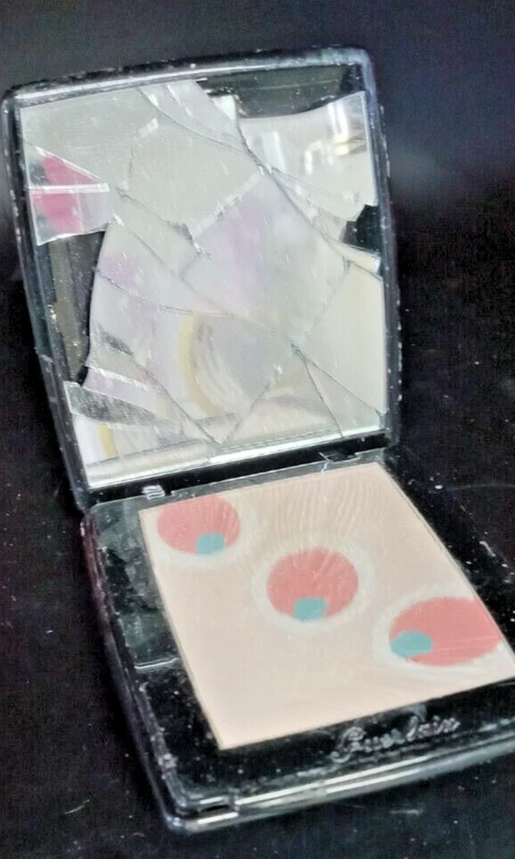 GUERLAIN PARURE DE NUIT PRESSED POWDER & BLUSH PEACOCK 0.35 OZ - Image 1 of 1