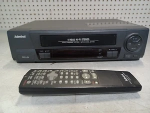 Admiral VCR JSJ 20455 4-Head Hi-Fi Stereo VHS Video Cassette Recorder - UNTESTED - Picture 1 of 12