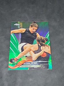 Julianna Pena 2018 Topps UFC Chrome GREEN REFRACTOR No. 46 - Serial #/99