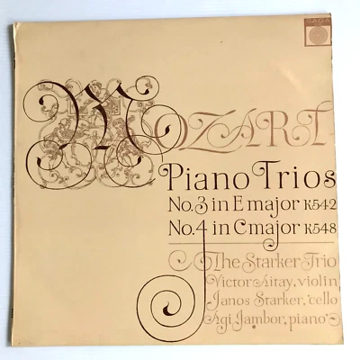 STARKER TRIO Mozart Piano Trios Vinyl LP Saga XID 5235 Janos Starker EX - Image 1 of 4