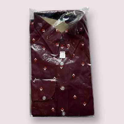 Vintage Men’s NWT Dee Cee Disco Western Long Sleeve Button Up Shirt 70s Sz 16 US - Image 1 of 4