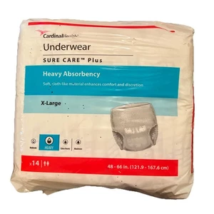 SureCare Adult Heavy Absorbent Underwear 1625 Size XL 48"-66" (14/PK) - Picture 1 of 2