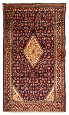 Traditional Vintage Hand-Knotted Oriental Carpet 4'11" x 9'8" Wool Area Rug - Image 1 of 4