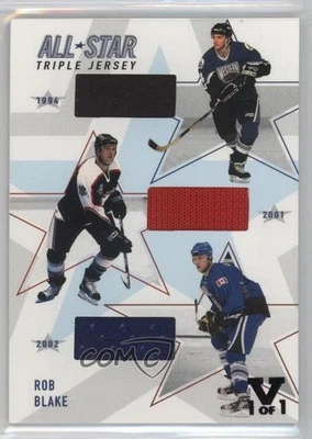 2002-03 ITG Be A Player Memorabilia Vault Black 1/1 Rob Blake #ASTJ-01 HOF 0v1 - Image 1 of 3