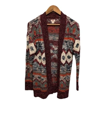 Vintage Women’s Mossimo Colorful Open Knit Cardigan Size Small Country Casual - Image 1 of 4